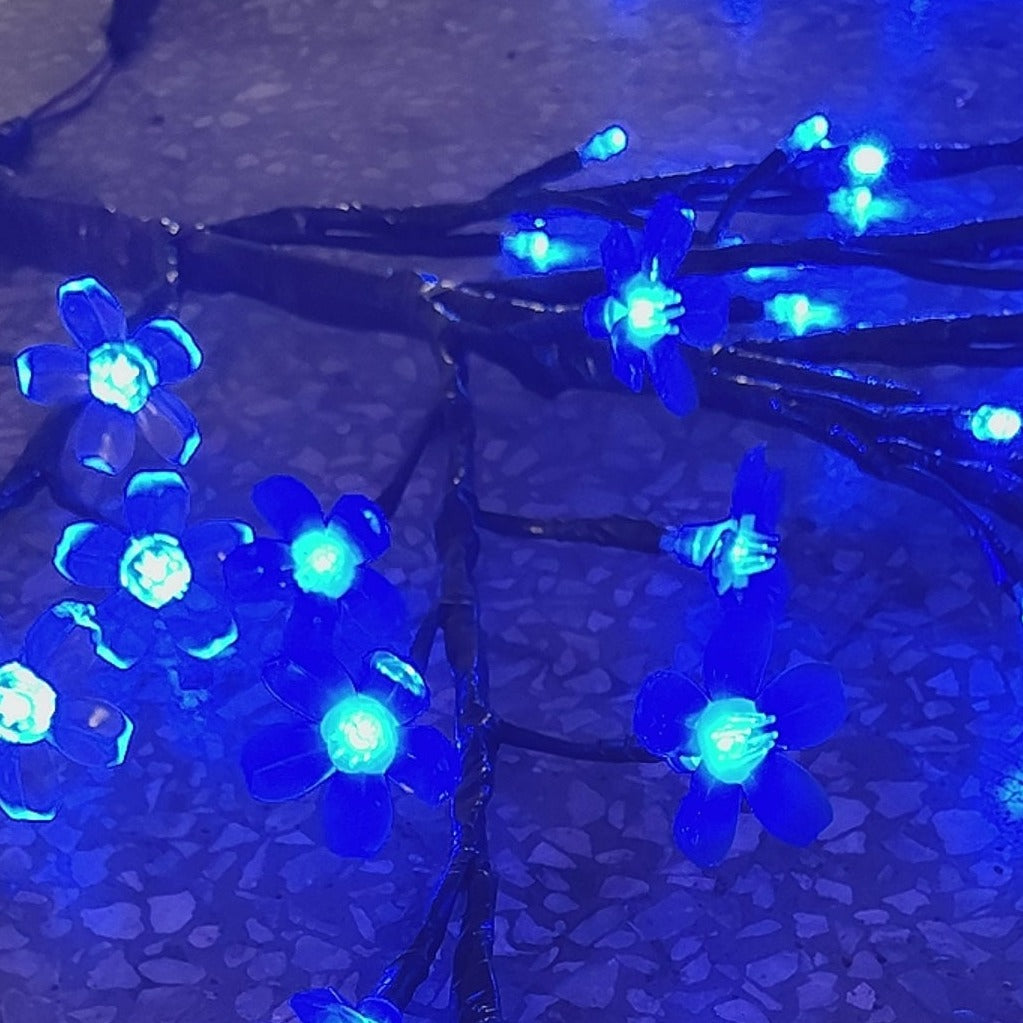 Artificial Cherry Blossom LED Tree – durable PVC petals with bright glow, for Christmas and festival display