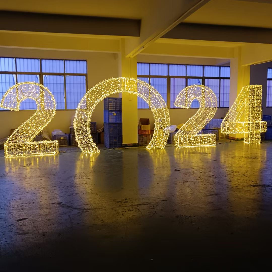 Customized LED Number shape Christmas decorative light