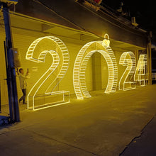 Load image into Gallery viewer, Customized LED Number shape Christmas decorative light
