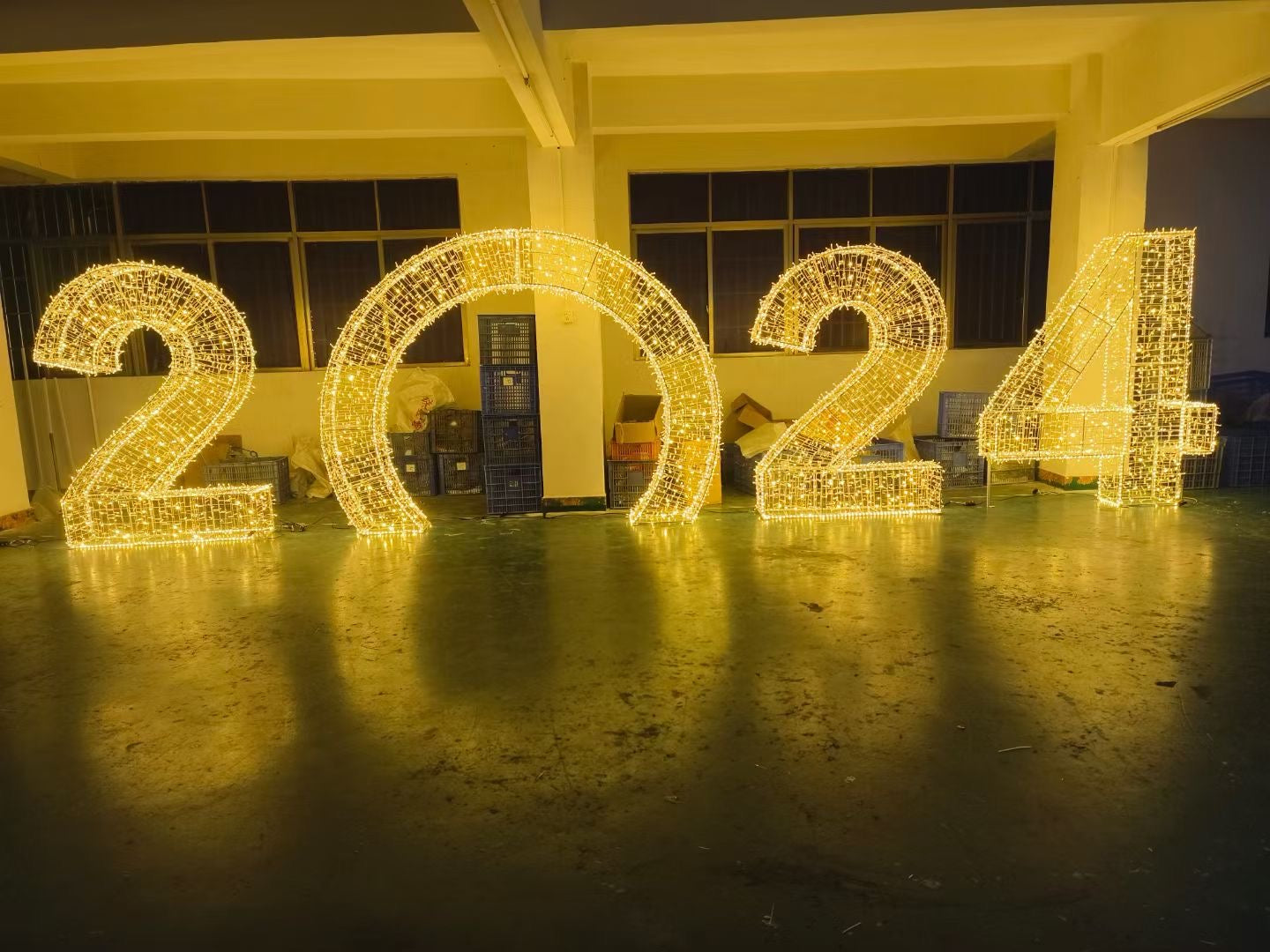 Customized LED Number shape Christmas decorative light