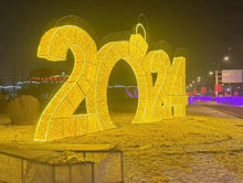 Load image into Gallery viewer, Customized LED Number shape Christmas decorative light
