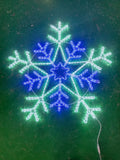 24" LED Snowflake Decoration Outdoor Hanging Lights for Yard Porch Christmas Party