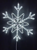 24インチ LED 屋外クリスマスデコレーション スノーフレークライト