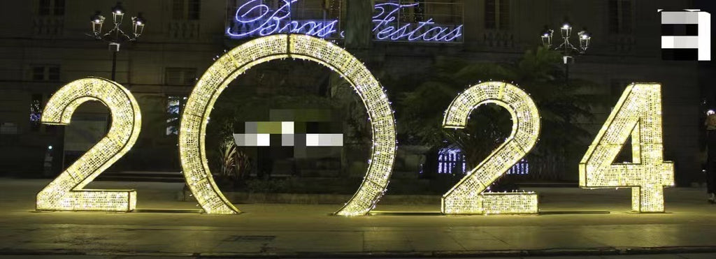 Customized LED Number shape Christmas decorative light