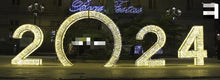 Load image into Gallery viewer, Customized LED Number shape Christmas decorative light
