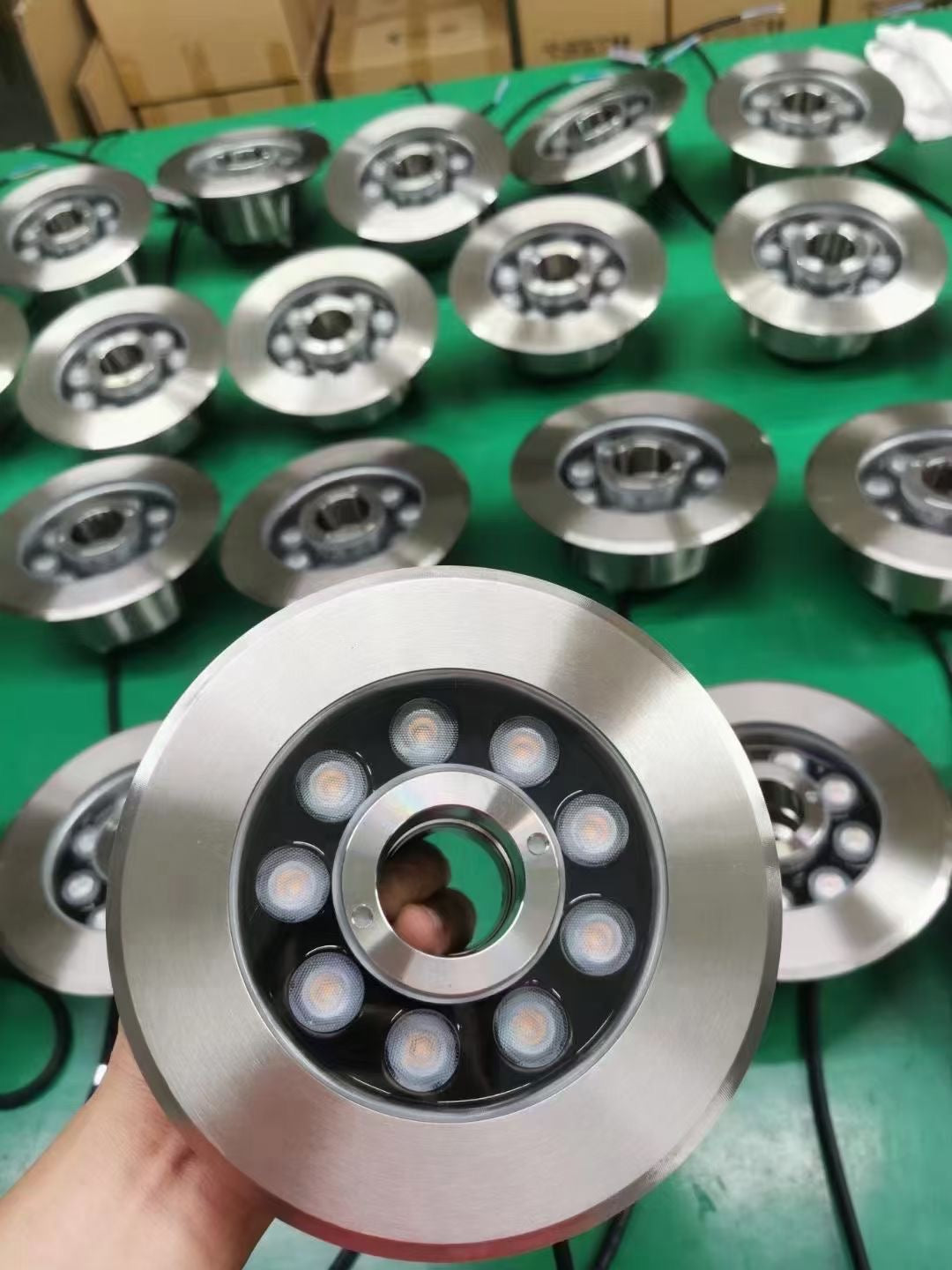 Stainless steel shell LED fountain light underwater light – Green tree ...