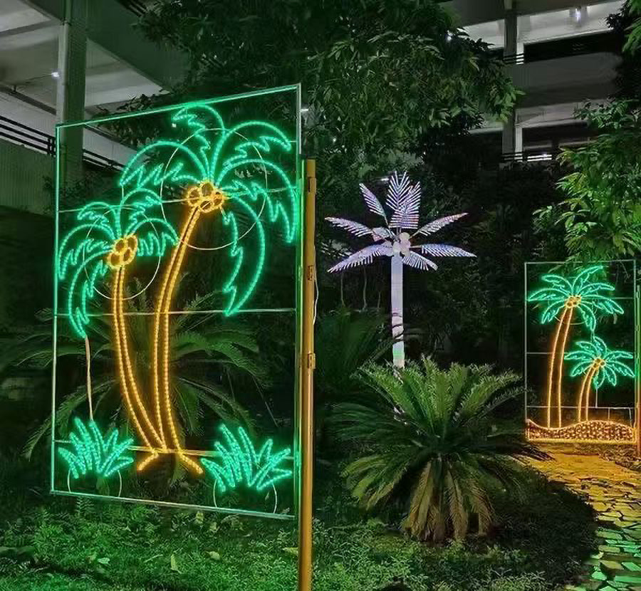 Coconut tree motif light LED decoration lamp LED rope light
