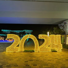 Load image into Gallery viewer, Customized LED Number shape Christmas decorative light
