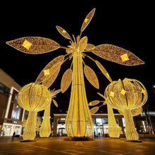 Load image into Gallery viewer, Large outdoor commercial decorative ball mall decoration LED 3D motif light Christmas decorative light
