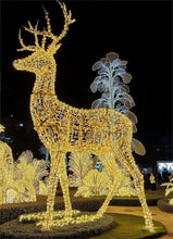 Load image into Gallery viewer, Outdoor Large 3D Reindeer Motif Lights Waterproof IP 65 Giant LED Christmas Lights  Warm White
