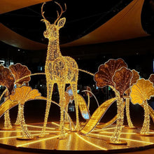 Load image into Gallery viewer, Outdoor Large 3D Reindeer Motif Lights Waterproof IP 65 Giant LED Christmas Lights  Warm White
