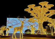 Load image into Gallery viewer, Outdoor Large 3D Reindeer Motif Lights Waterproof IP 65 Giant LED Christmas Lights  Warm White
