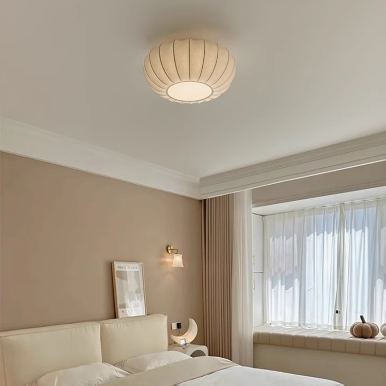 LED ceiling lamp silk Japanese style lamp new style
