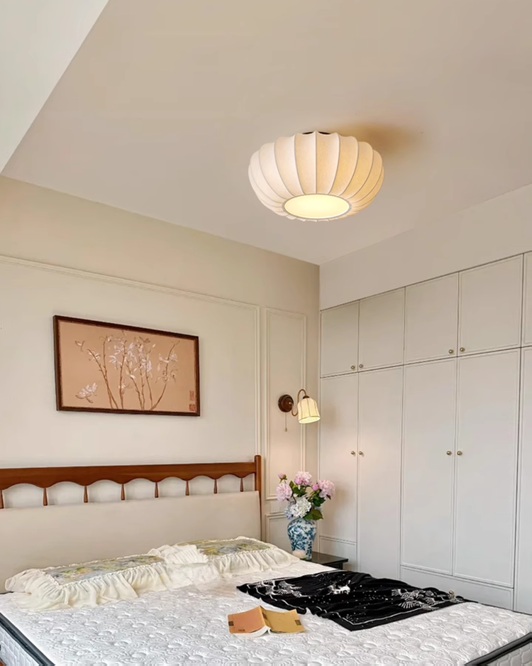 LED ceiling lamp silk Japanese style lamp new style