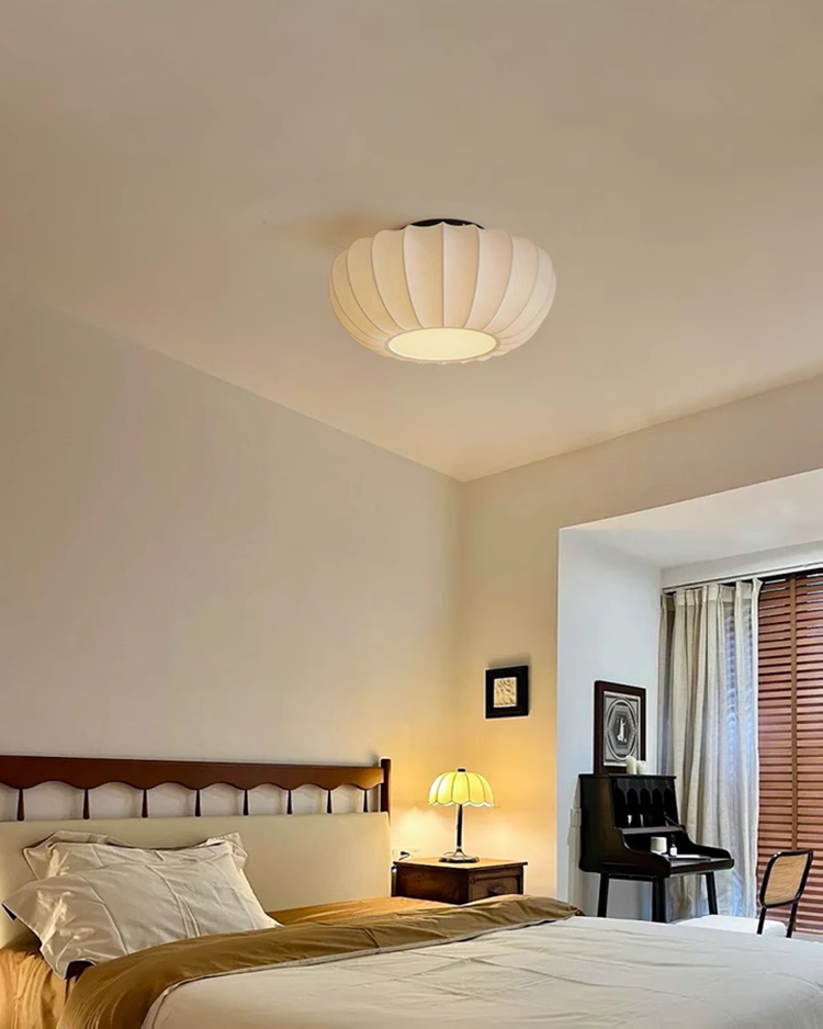 LED ceiling lamp silk Japanese style lamp new style