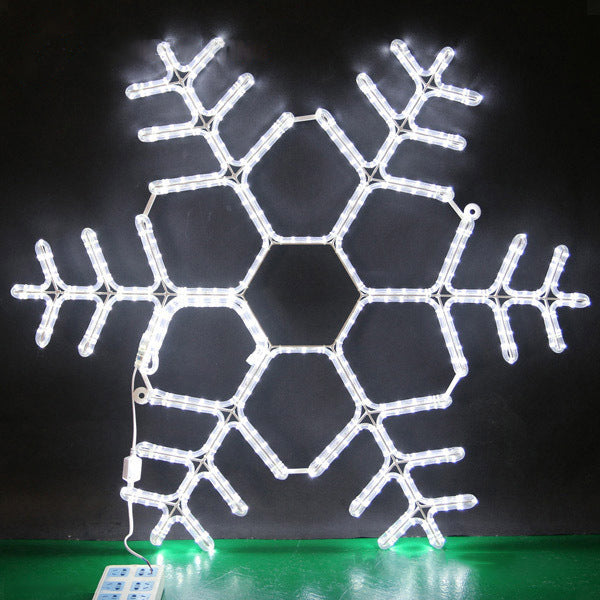 24 Inch Creative LED snowflake pendant