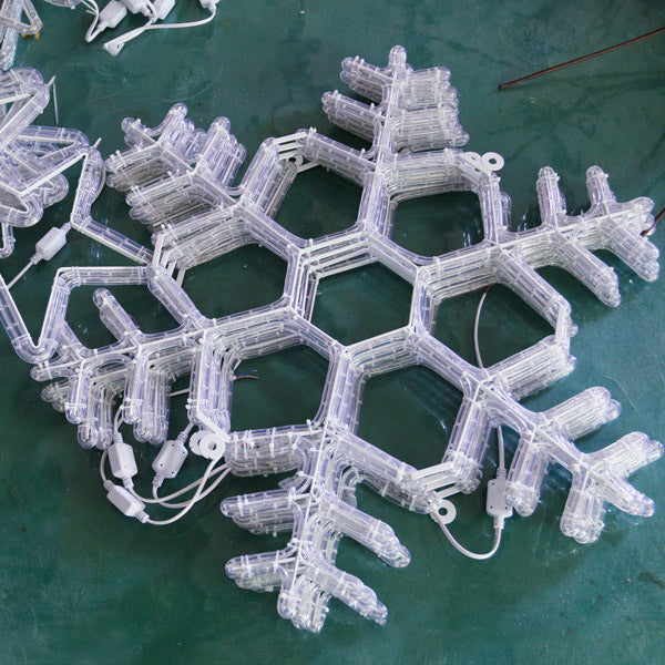 24 Inch Creative LED snowflake pendant