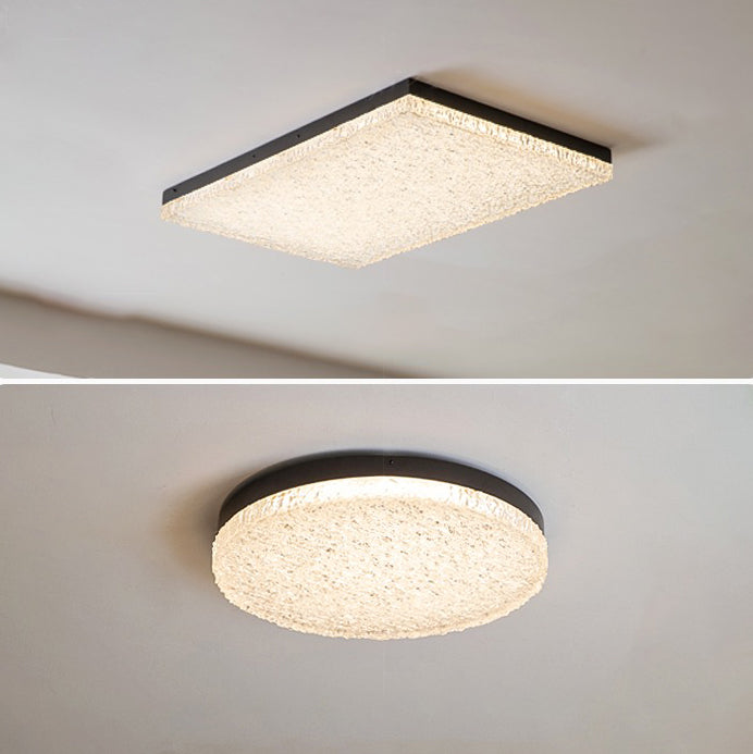 Rectangular Round LED Resin Flat Light Ceiling Light Chandelier