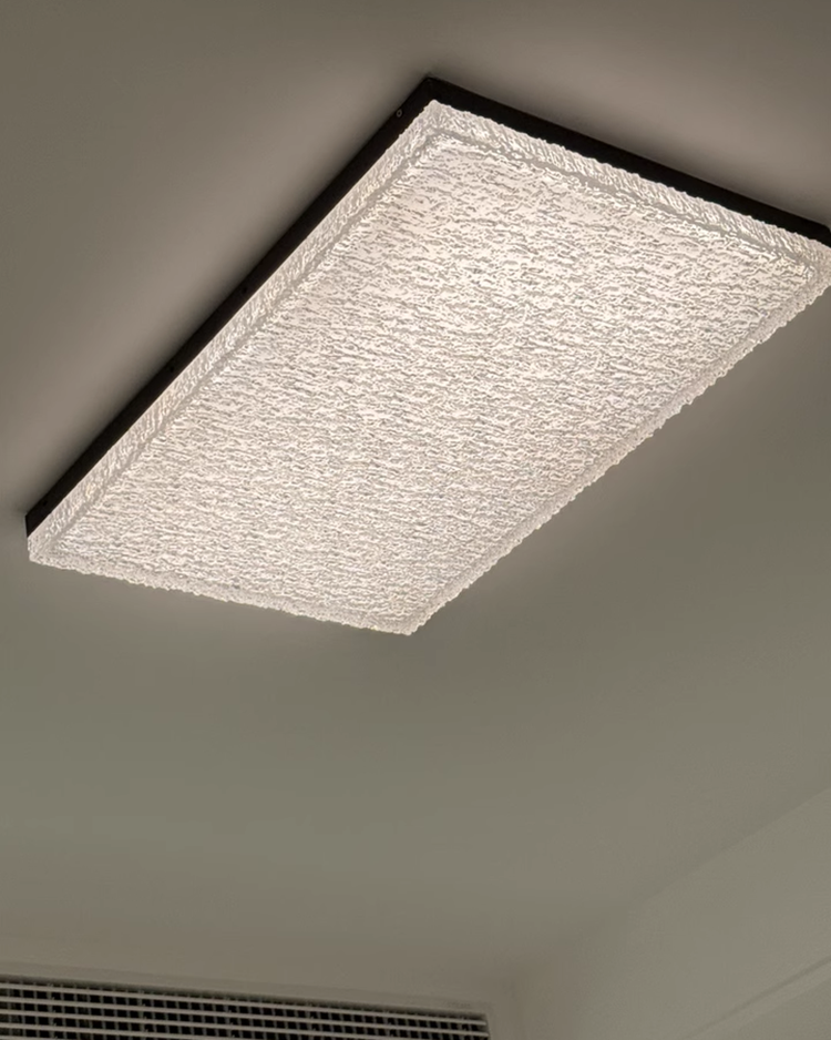 Rectangular Round LED Resin Flat Light Ceiling Light Chandelier