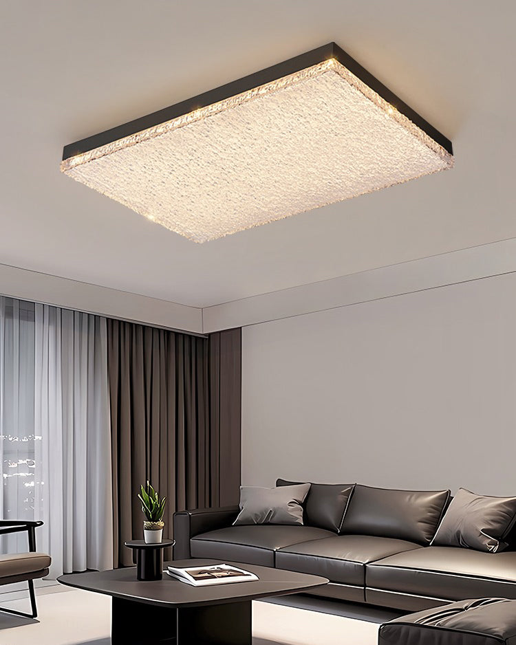 Rectangular Round LED Resin Flat Light Ceiling Light Chandelier