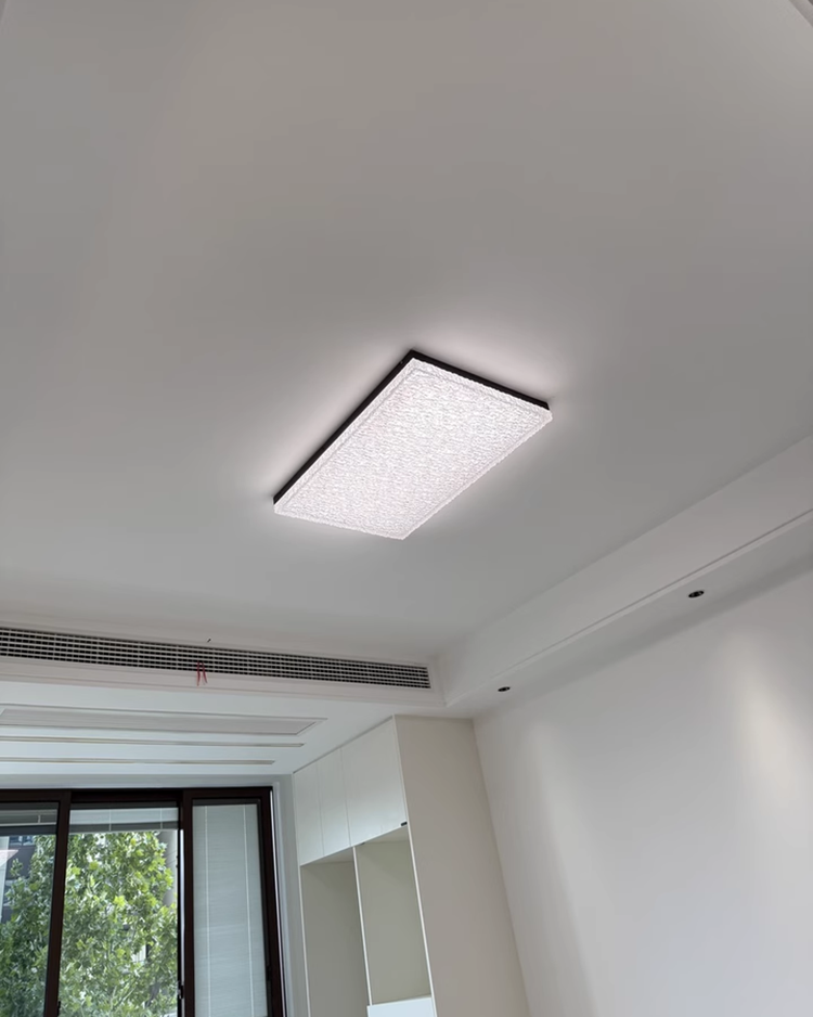 Rectangular Round LED Resin Flat Light Ceiling Light Chandelier