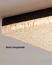 Load image into Gallery viewer, Rectangular Round LED Resin Flat Light Ceiling Light Chandelier
