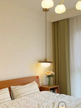 Load image into Gallery viewer, LED wall lamp bedside chandelier bar lamp Japanese style 2025 new solid wood lamp
