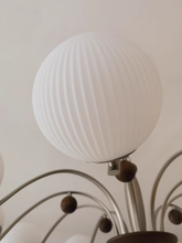Load image into Gallery viewer, 8 light round chandelier restaurant living room room glass ball lamp
