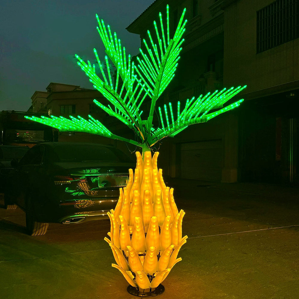 LED-Ananaslichter-Simulation, Kokosnussbaum, Höhe: 2 m (6,5 Fuß). 