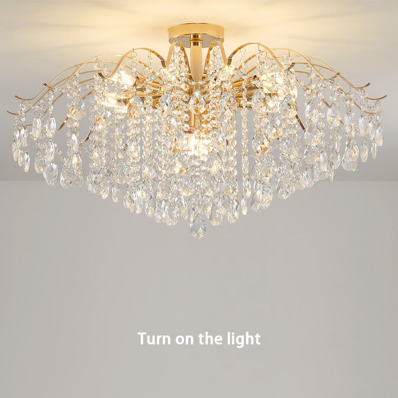 French style lamp luxury crystal chandelier living room bedroom dining room lamp