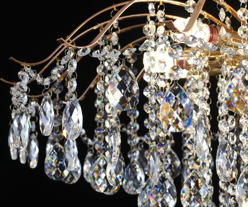 French style lamp luxury crystal chandelier living room bedroom dining room lamp