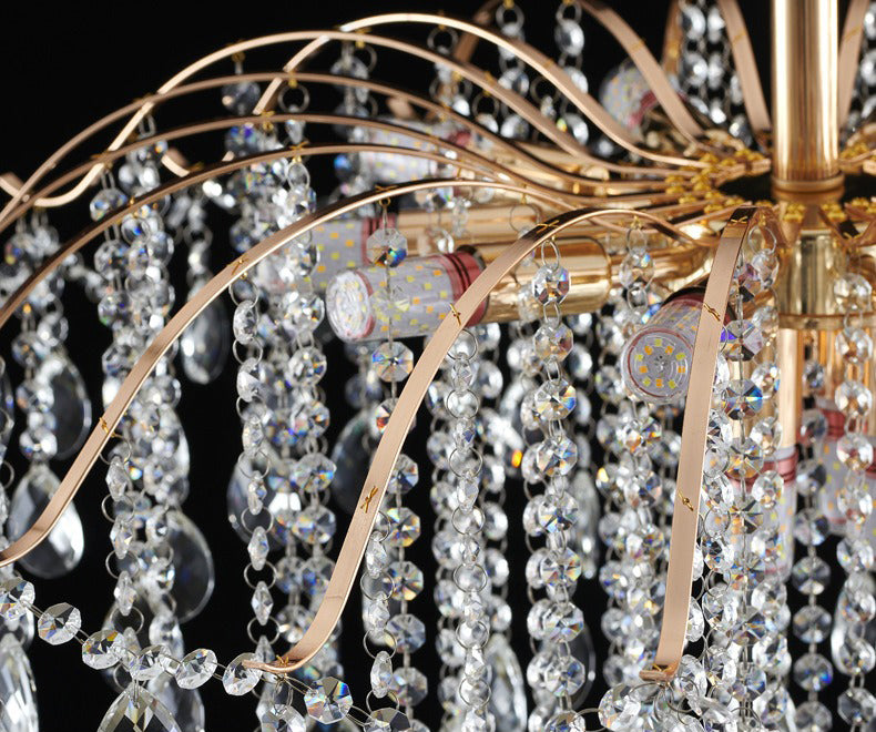 French style lamp luxury crystal chandelier living room bedroom dining room lamp