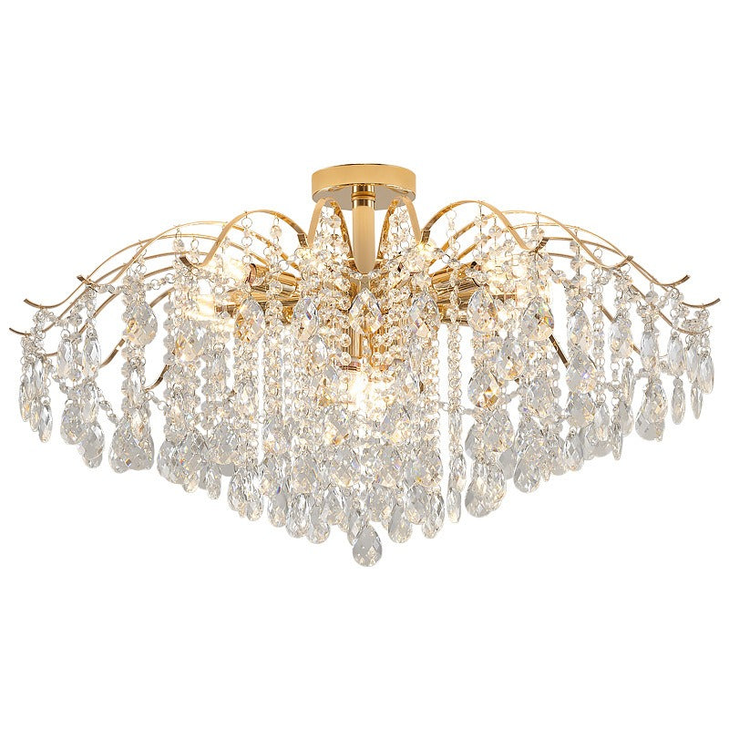 French style lamp luxury crystal chandelier living room bedroom dining room lamp