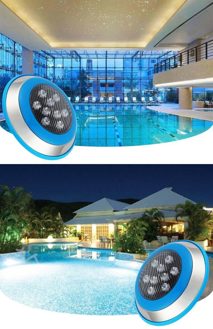 12V 24V LED Pool Lights for Inground Pool Underwater Pool wall lamp Waterproof RGB Color Changing with Remote Controller