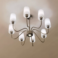 Load image into Gallery viewer, Living room chandelier 6 lamps 8 lamps 4 lamps glass lampshade headlight
