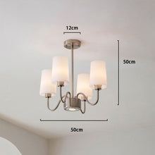 Load image into Gallery viewer, Living room chandelier 6 lamps 8 lamps 4 lamps glass lampshade headlight
