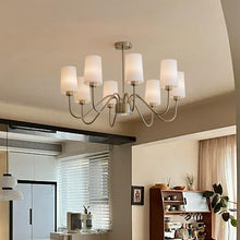 Load image into Gallery viewer, Living room chandelier 6 lamps 8 lamps 4 lamps glass lampshade headlight
