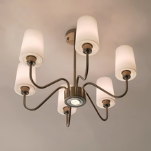 Load image into Gallery viewer, Living room chandelier 6 lamps 8 lamps 4 lamps glass lampshade headlight
