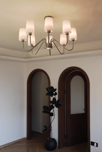 Load image into Gallery viewer, Living room chandelier 6 lamps 8 lamps 4 lamps glass lampshade headlight
