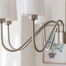Load image into Gallery viewer, Living room chandelier 6 lamps 8 lamps 4 lamps glass lampshade headlight
