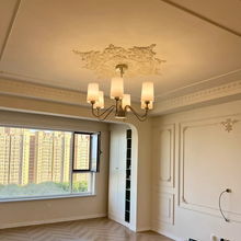 Load image into Gallery viewer, Living room chandelier 6 lamps 8 lamps 4 lamps glass lampshade headlight

