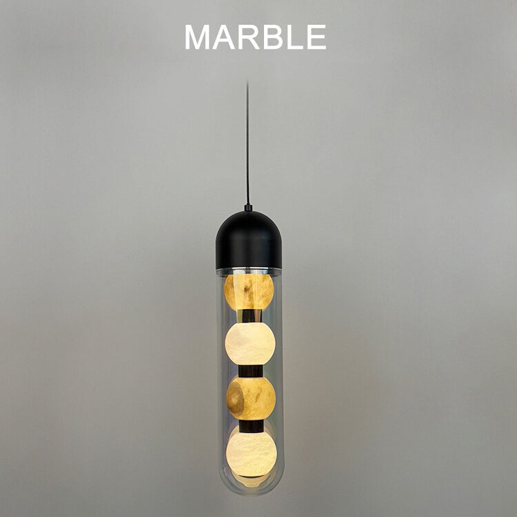 Italian modern marble chandelier bedroom bedside small chandelier