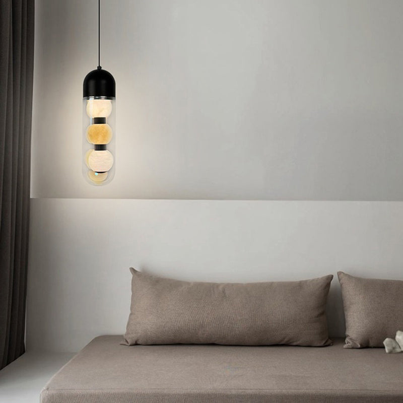 Italian modern marble chandelier bedroom bedside small chandelier