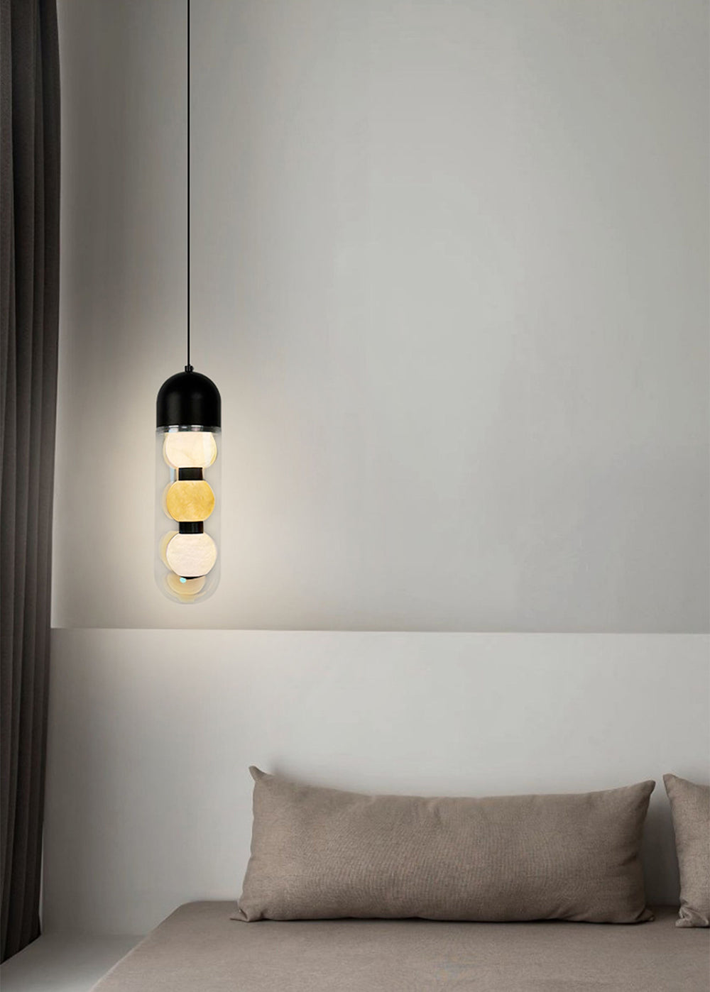 Italian modern marble chandelier bedroom bedside small chandelier