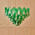 Green Murano glass Living room chandelier Dining room stair light