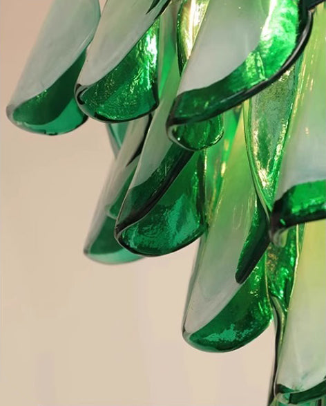 Green Murano glass Living room chandelier Dining room stair light