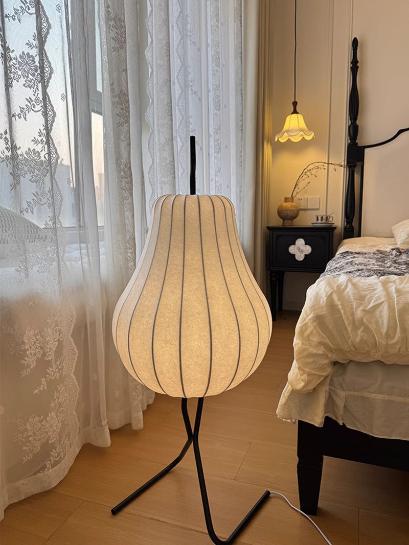 Pear lamp silk floor lamp living room atmosphere lamp