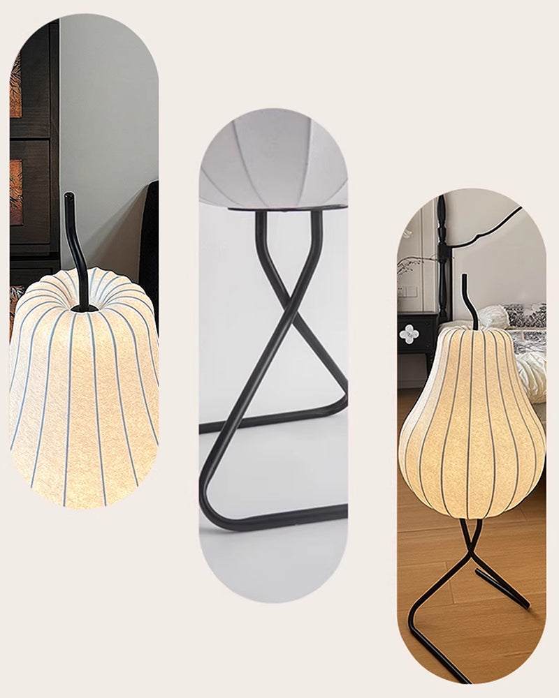 Pear lamp silk floor lamp living room atmosphere lamp