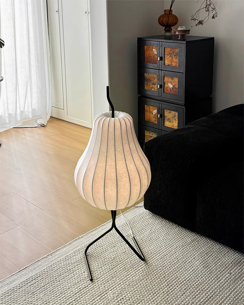 Pear lamp silk floor lamp living room atmosphere lamp