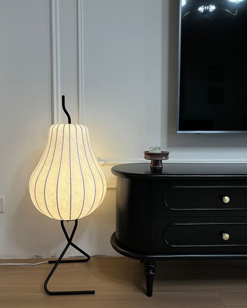 Pear lamp silk floor lamp living room atmosphere lamp